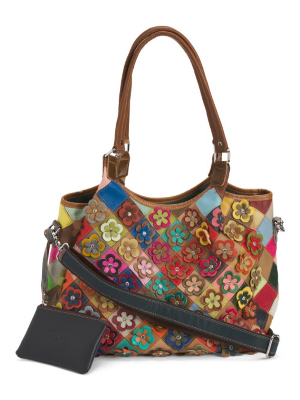 AMERILEATHER Leather Winstel Tote With Pouch